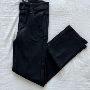 PAIGE Cindy Straight Jeans in Black Shadow